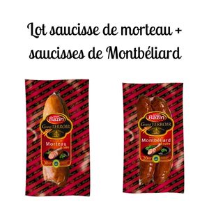 LOT SAUCISSE DE MORTEAU + SAUCISSES DE MONTBELIARD