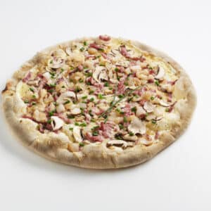 Pizza crémière Lardons Oignons